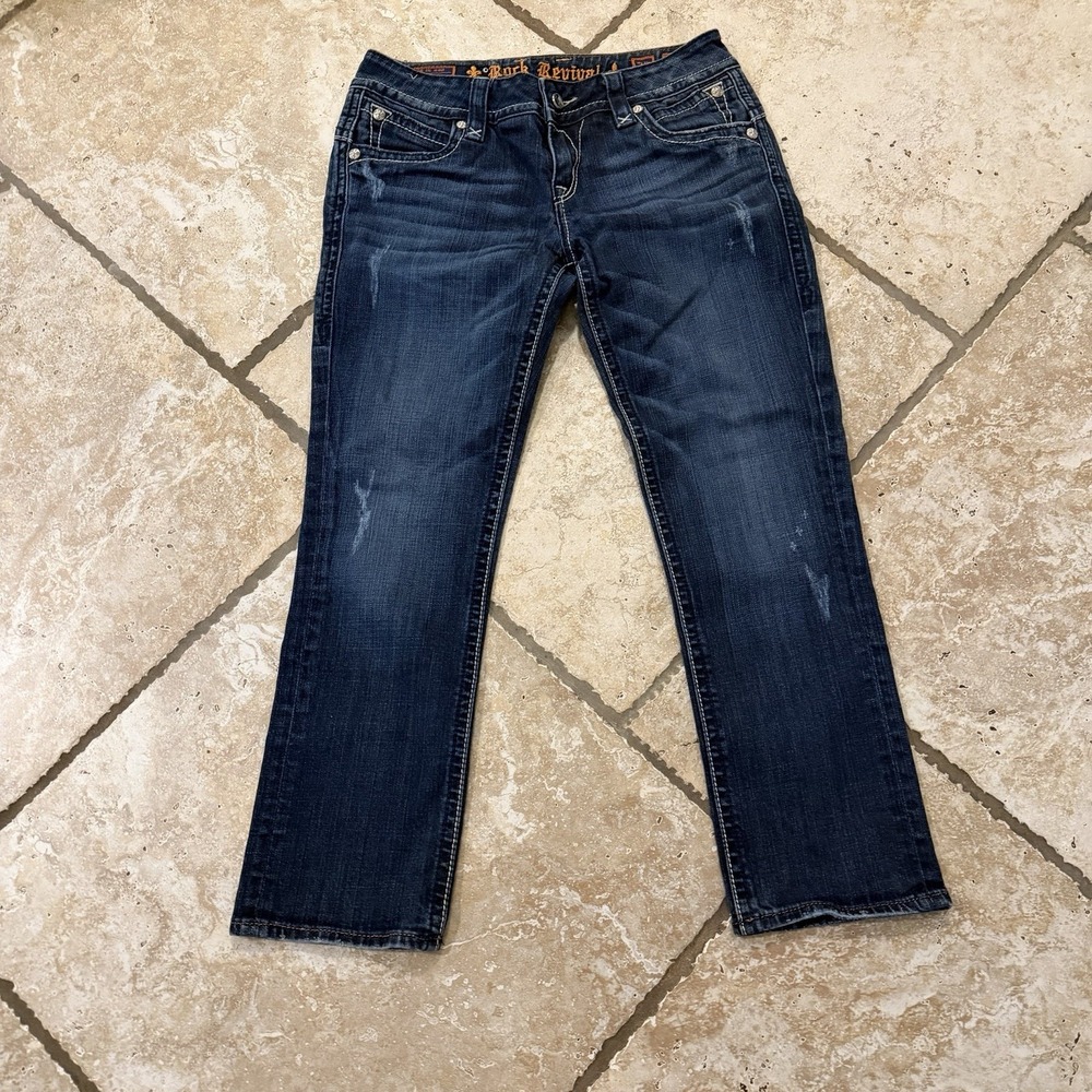 Rock Revival Women's Jeans 29 Stephanie Easy Capri